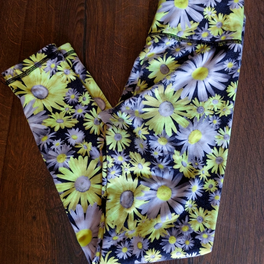 Justice floral leggings size 8